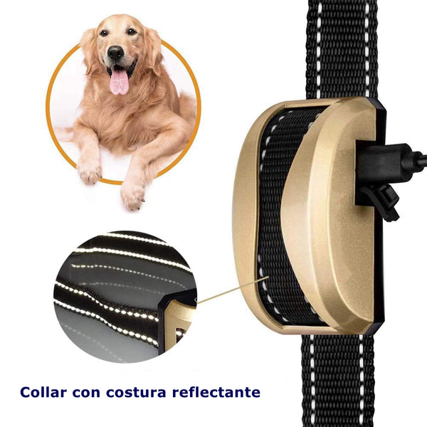 Collar de adiestramiento, collar anti-ladridos, collar para perros 2 modos automático y manual(P813)